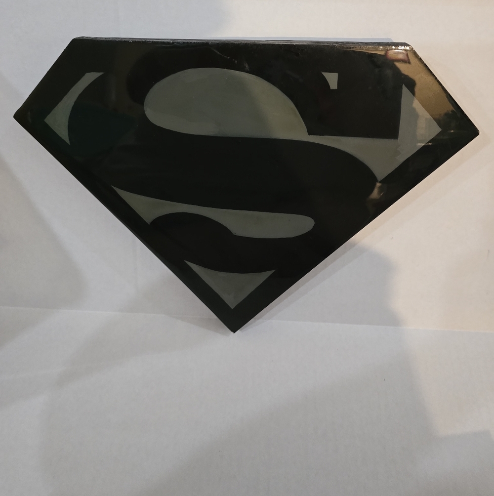 **5 for $20** Black Superman Logo Wall Art